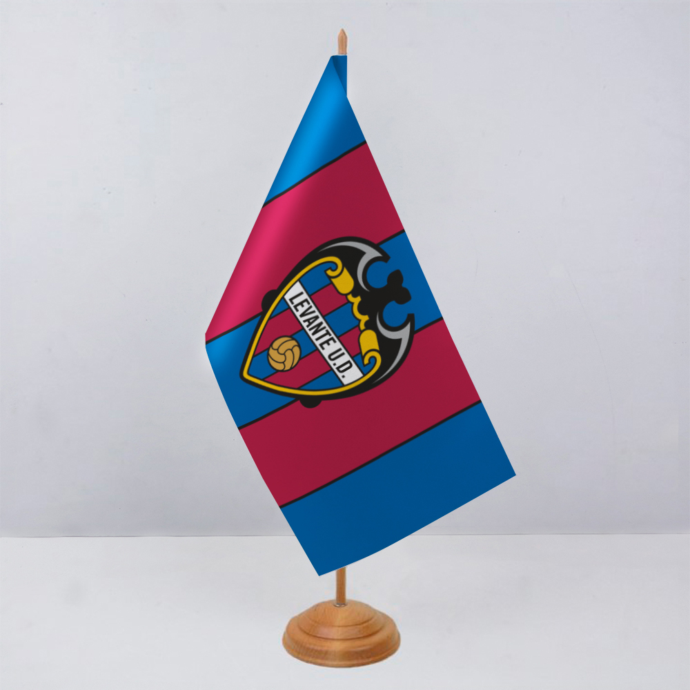 Флажок ФК Леванте на деревянной подставке Флажок ФК Леванте на деревянной подставке